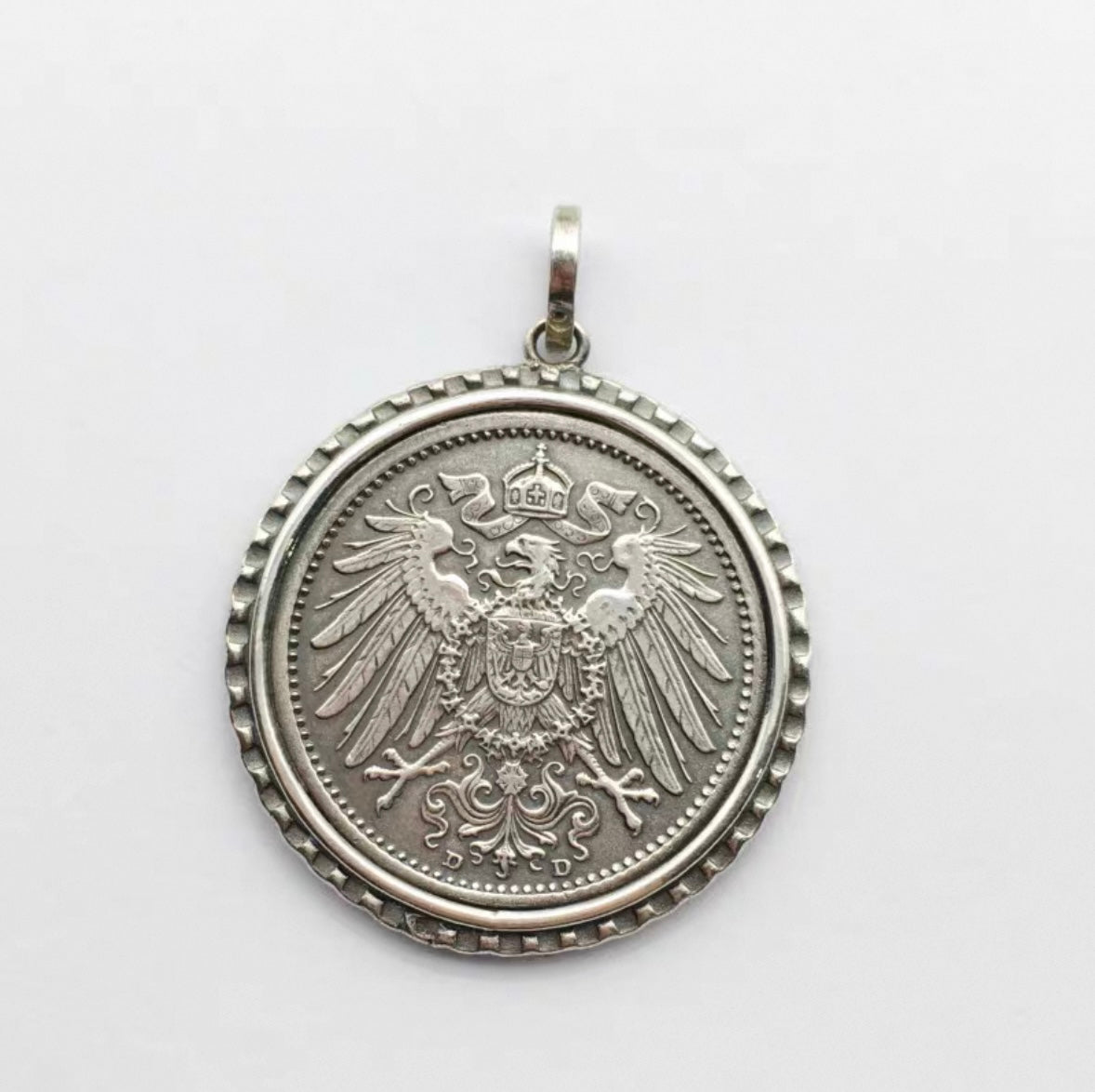 Mongolia Jewelry - German Mark Silver Coin Necklace