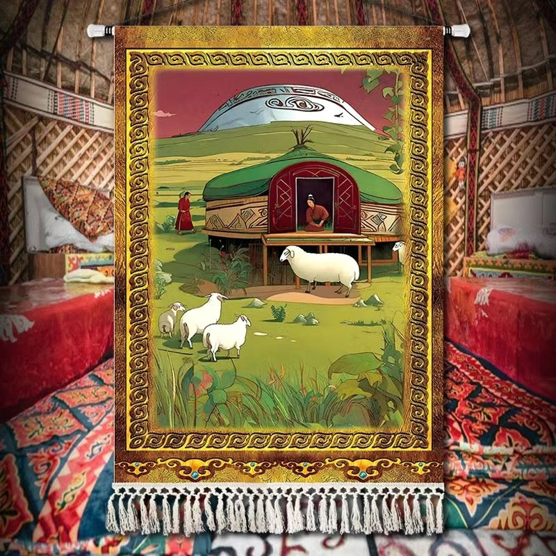 Mongolian Traditional Artwork – Nomadic Herders