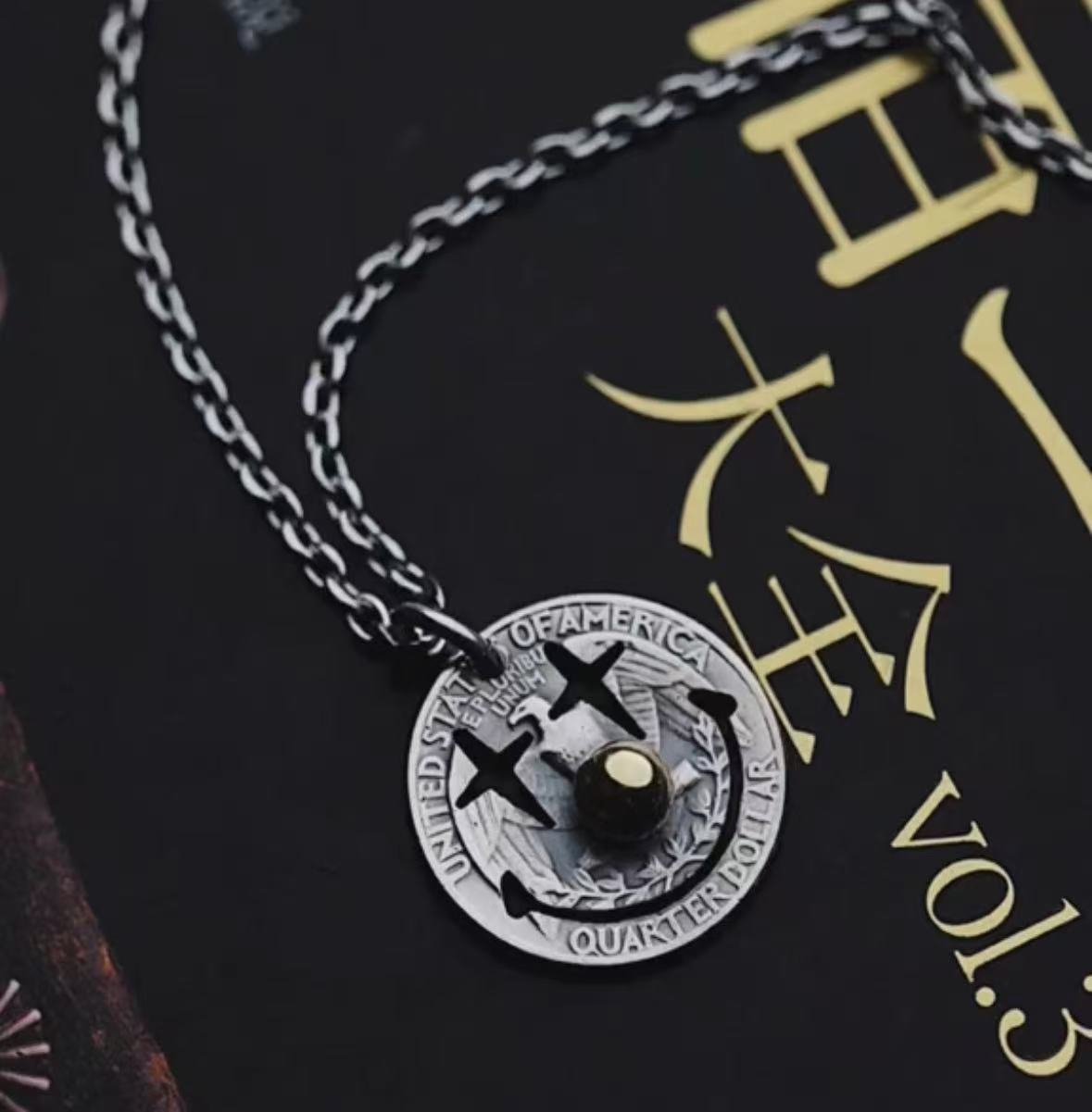 Joker Coin Necklace (Chain included)