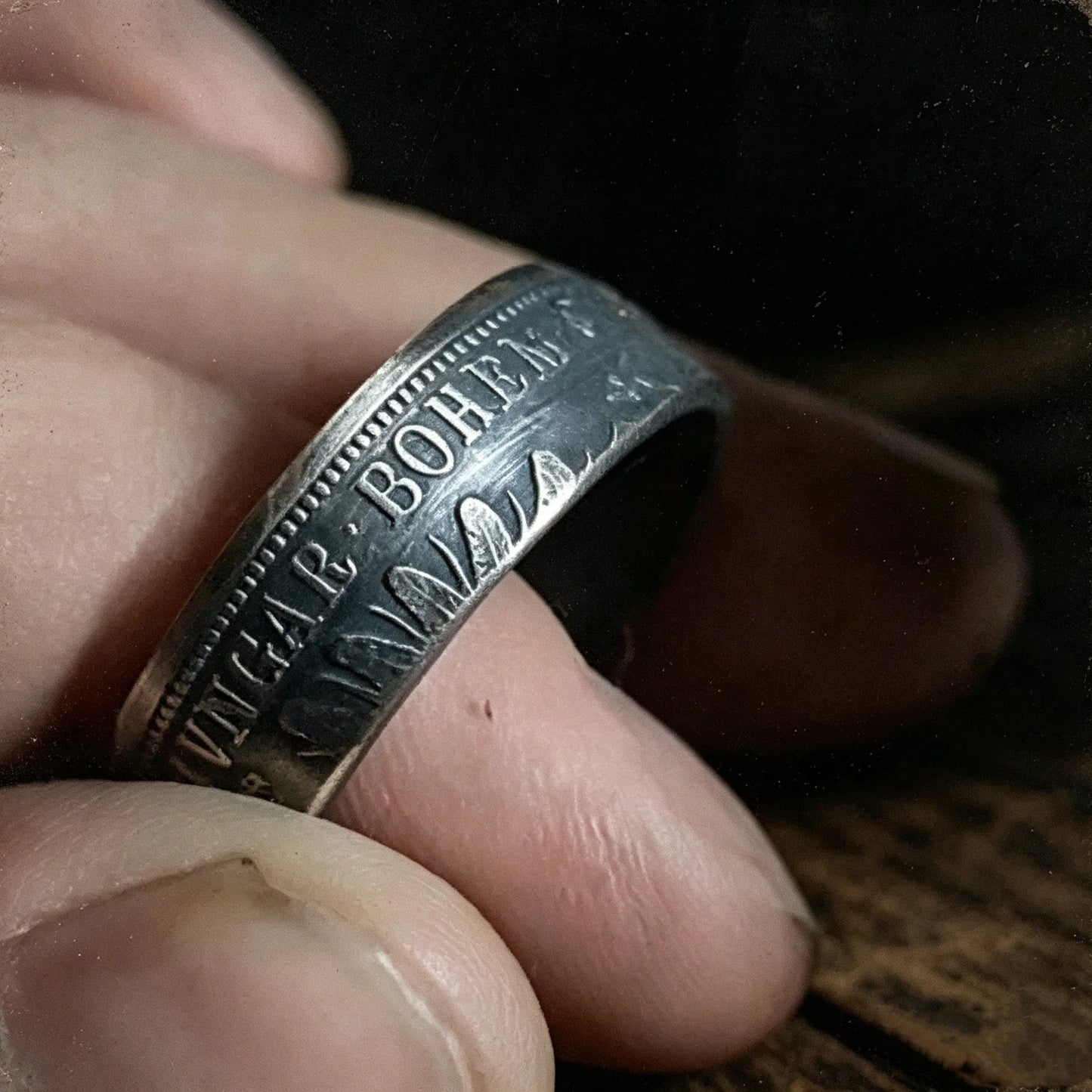 Austro‑Hungarian 1 Florin Silver Coin Ring(900 Silver)