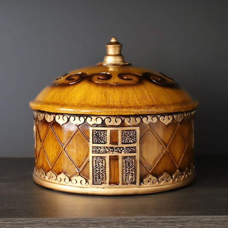 Mongolian Yurt Storage Box