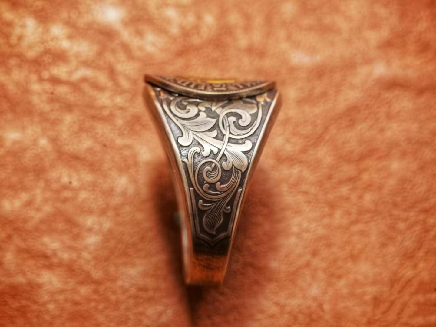 George VI Threepence Shield Flower Silver Coin – Adjustable Open Design | One Size Fits Most