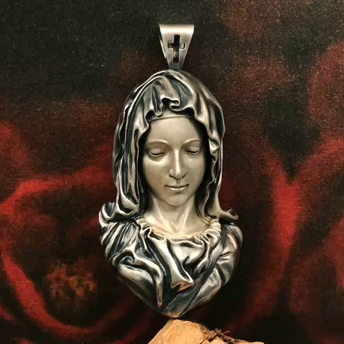 Mongolia Jewelry - Virgin Mary/Jesus Pendant