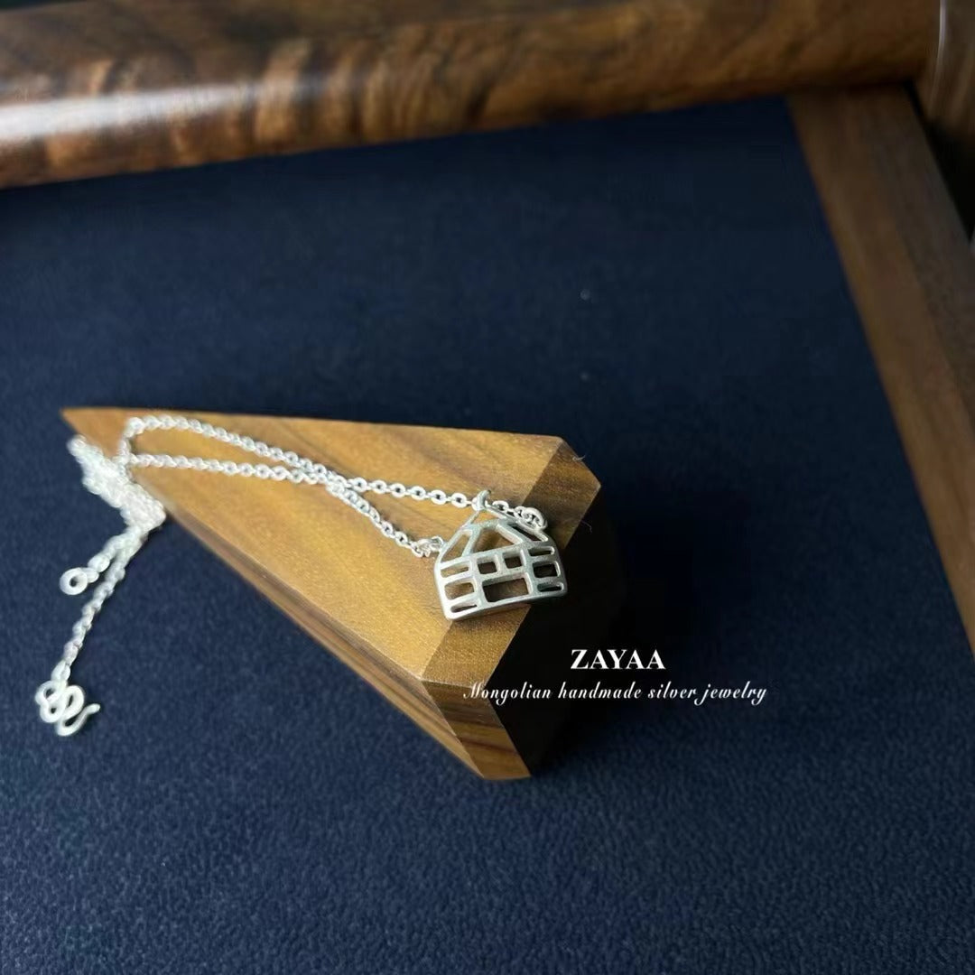 Mongolia Jewelry - Yurt(Zayaa Handmade Sterling Silver)