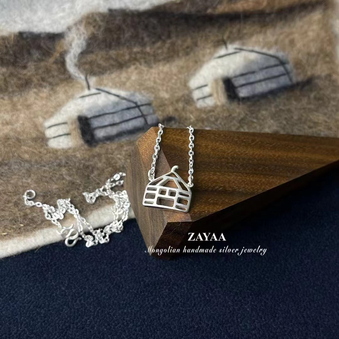 Mongolia Jewelry - Yurt(Zayaa Handmade Sterling Silver)