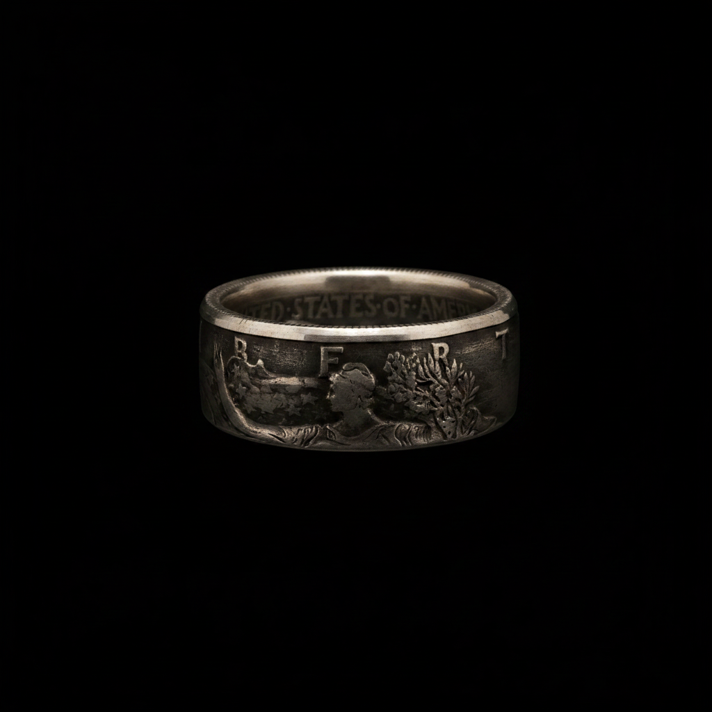 Walking Liberty Half Dollar Coin Ring