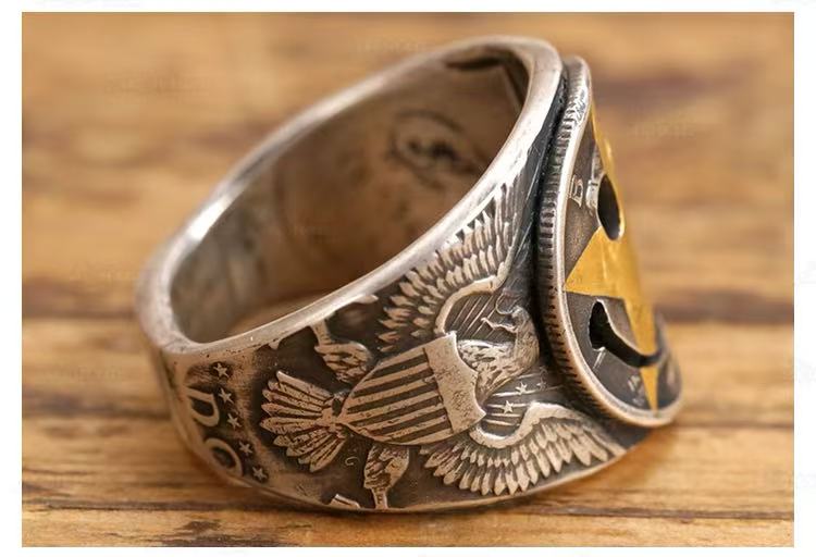 Mercury dime Ring – Adjustable Open Design | One Size Fits Most