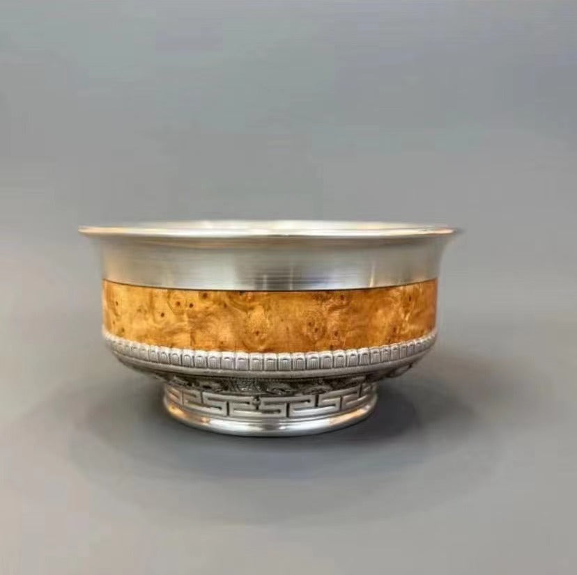 Mongolian Sterling Silver Bowl - Ulzii