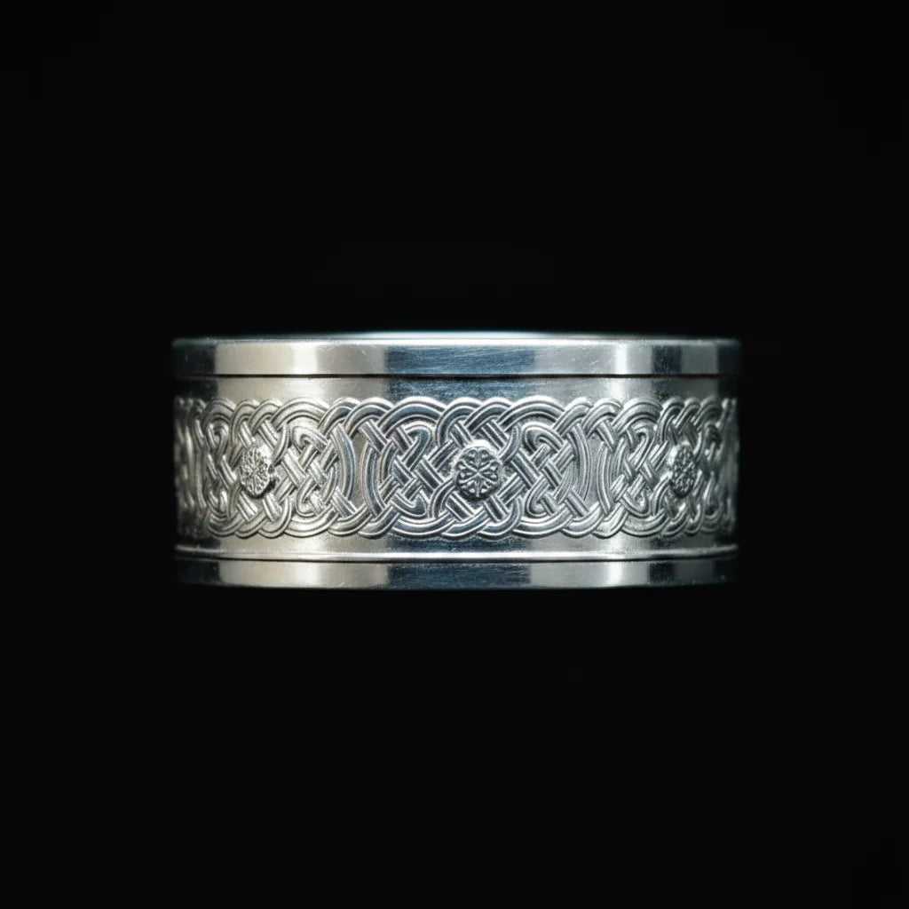 Norse God Freya Silver Coin Ring