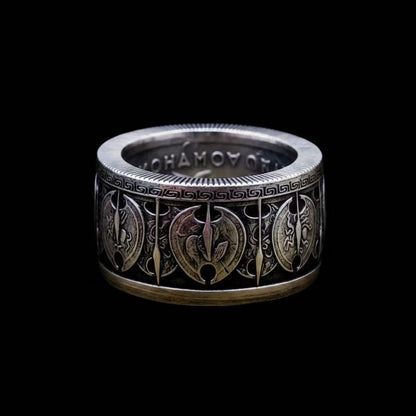 Spartan Shield Ring(Molon Labe)