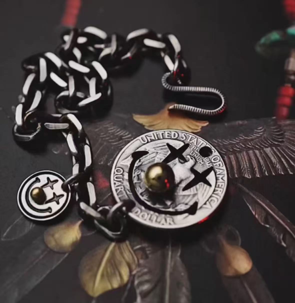 Joker Coin Necklace (Chain included)