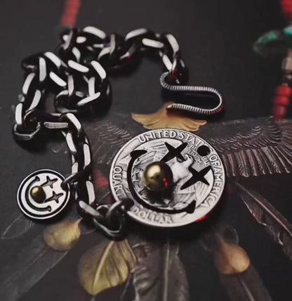 Joker Coin Necklace (Chain included)