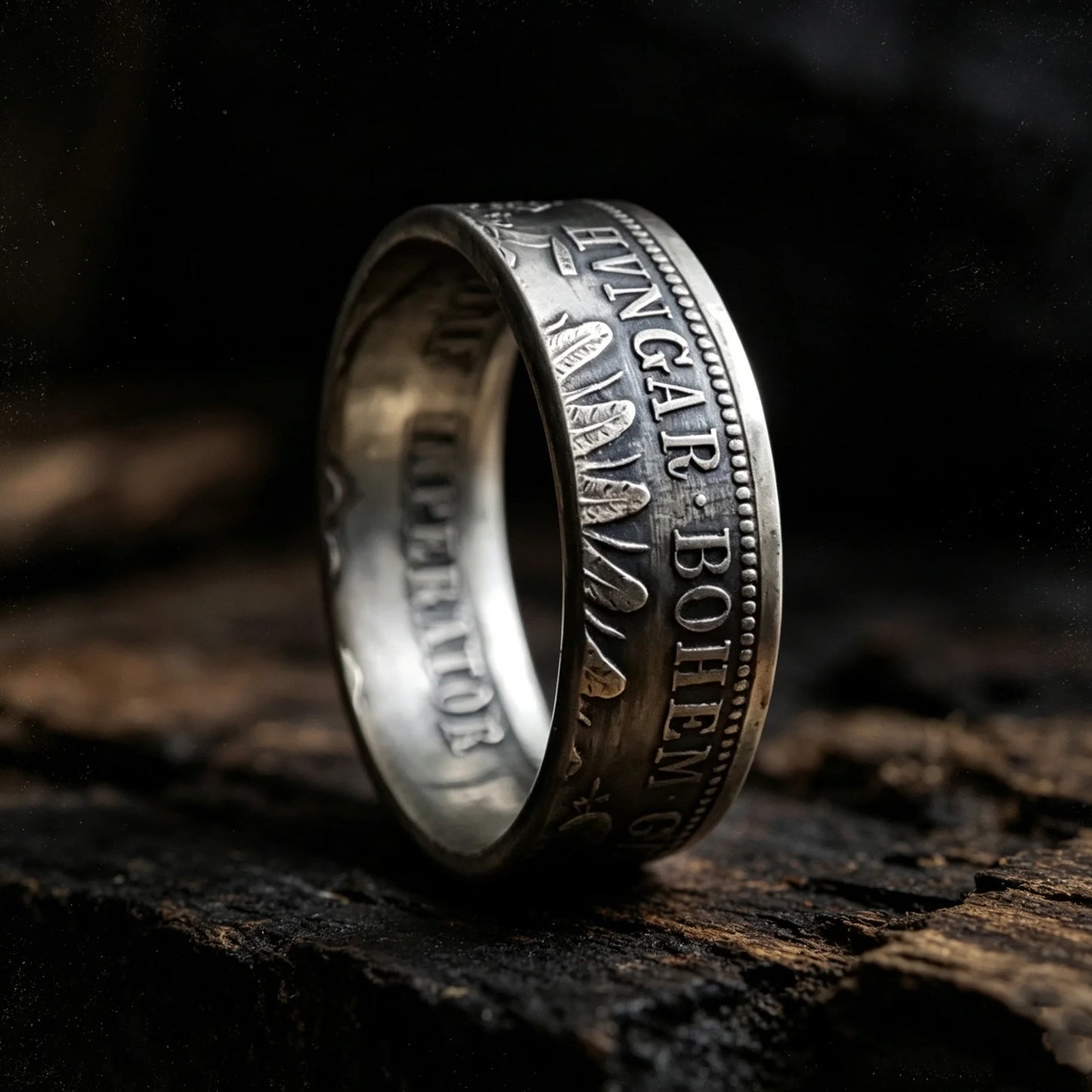 Austro‑Hungarian 1 Florin Silver Coin Ring（900 Silver）