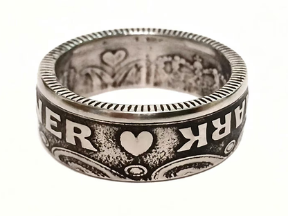Danish Coin Ring - Souvenir from Denmark Kroner