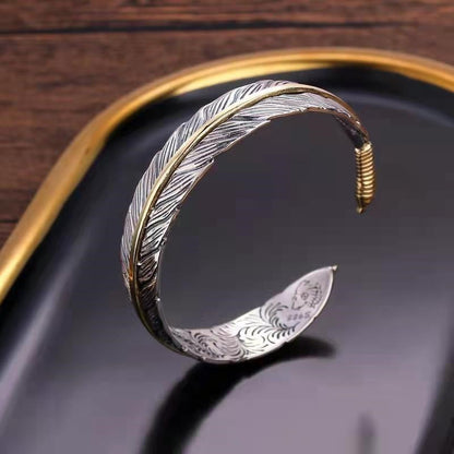 Mongolia Jewelry - Feather Bangle