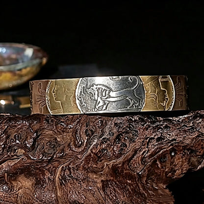 Multi‑Vintage Coin Cuff Bracelet