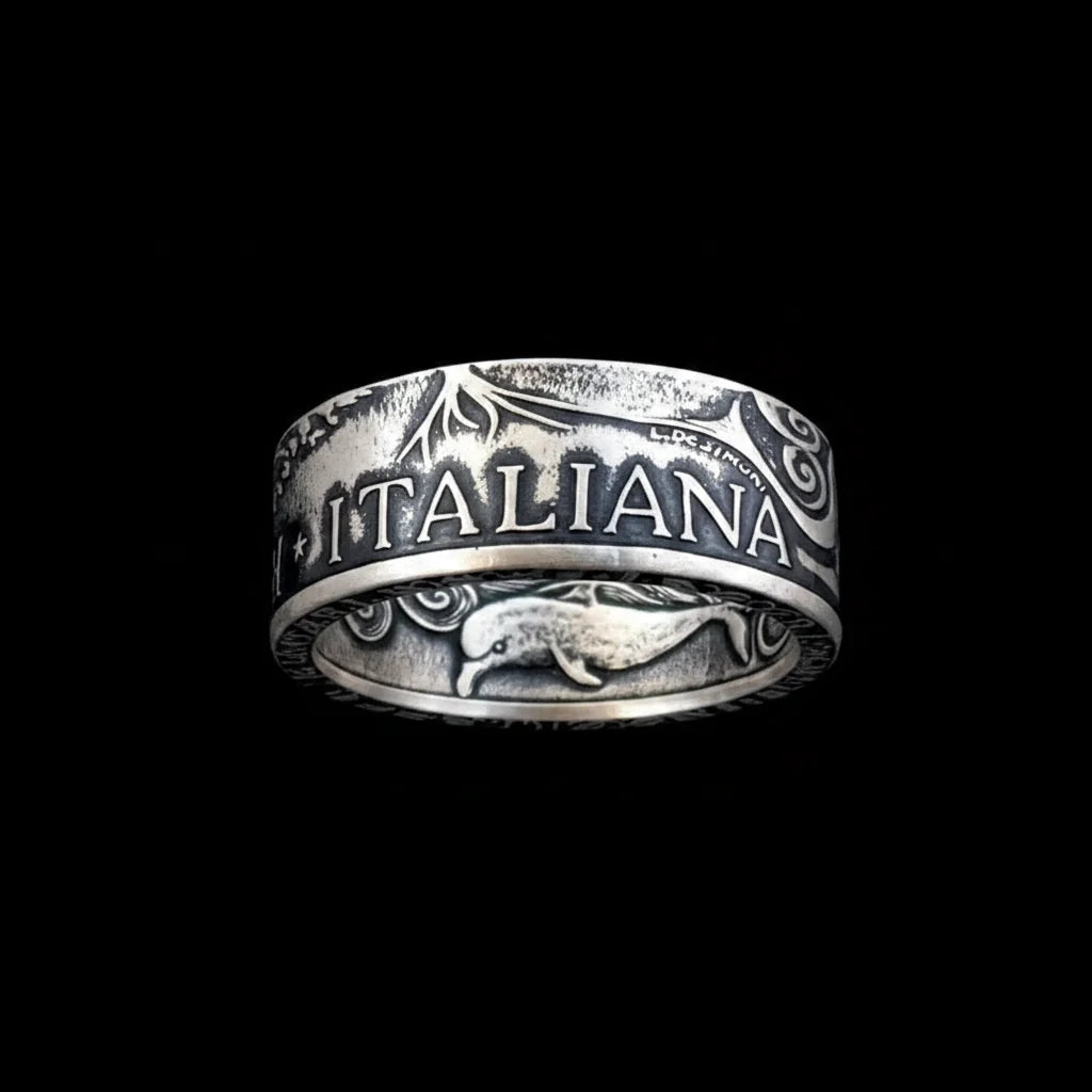 🇮🇹Italian 1994 Silver Coin Ring | 1000 Lire Repubblica Italiana（83.5% Silver）