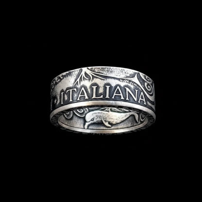 🇮🇹Italian 1994 Silver Coin Ring | 1000 Lire Repubblica Italiana（83.5% Silver）