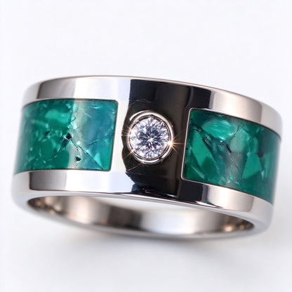 Handcrafted Thai 10 Baht Coin Ring | Mens Wide Band Ring-1993-2013