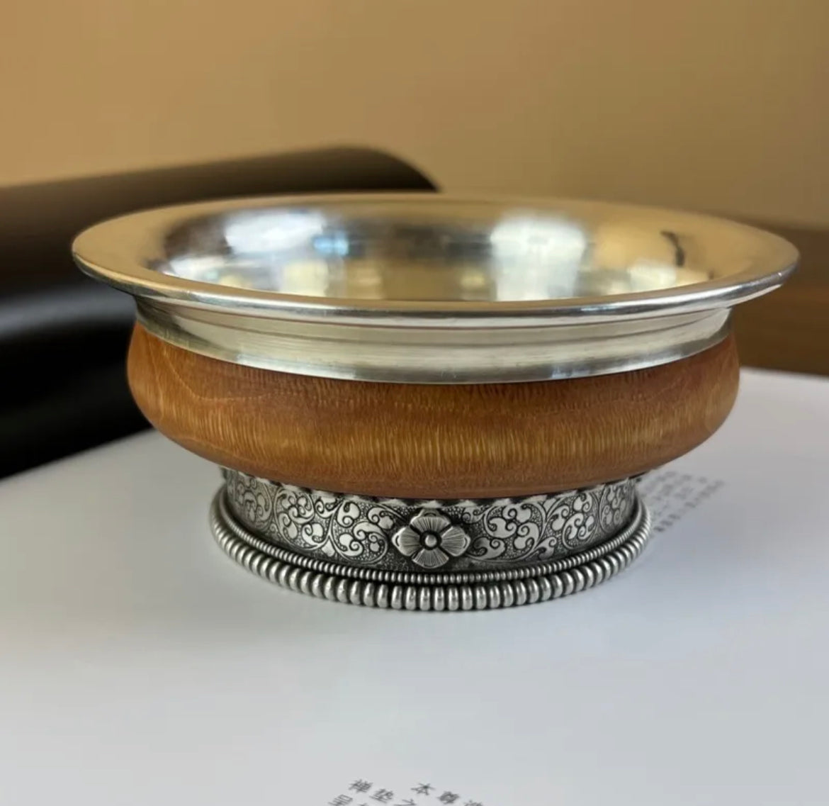 Mongolian Sterling Silver Bowl - Khan's Pride Vessel