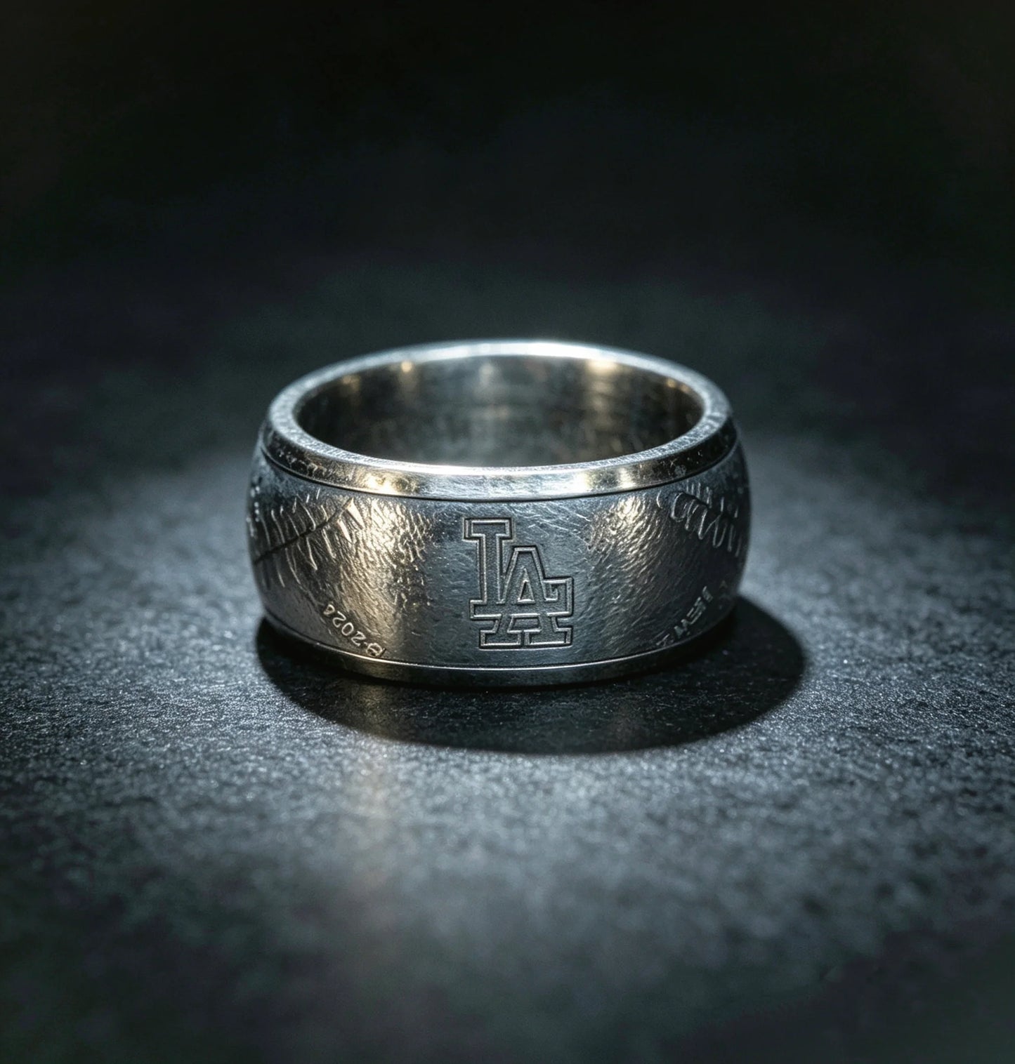 Handmade MLB Baseball Silver Coin Ring | 2024 New Zealand Mint 1oz .999 Fine Silver Round Ring