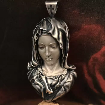 Mongolia Jewelry - Virgin Mary/Jesus Pendant