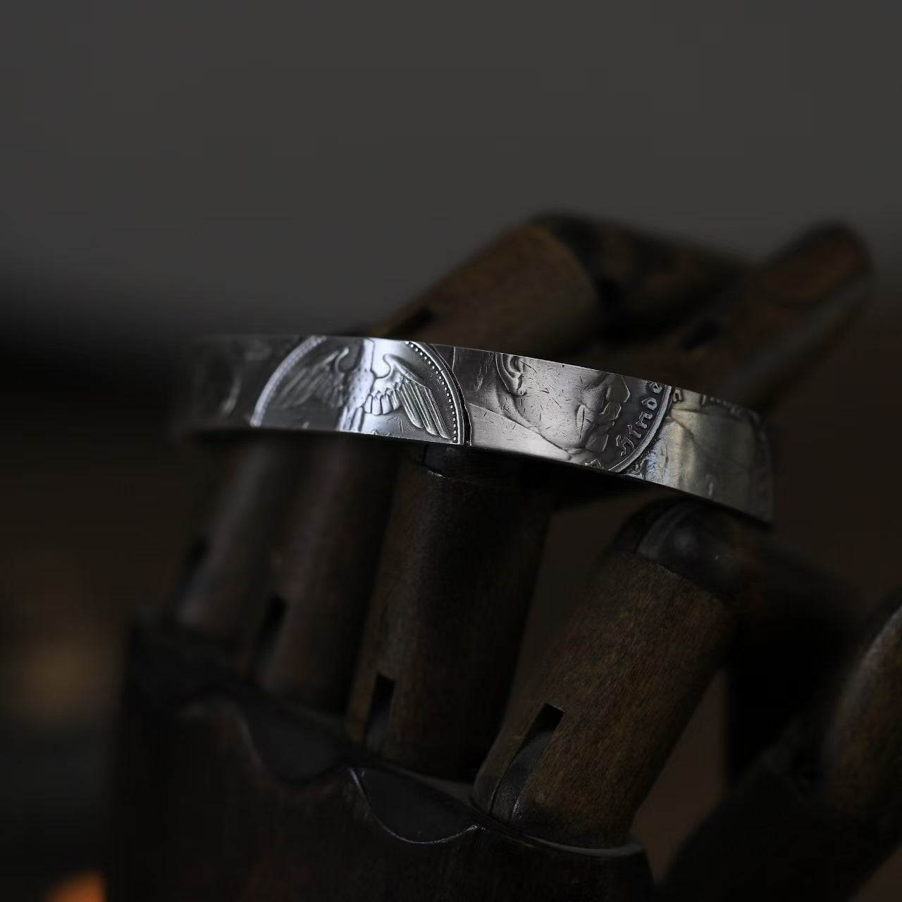 Latest German Mark Silver Coin bangle – Adjustable Open Design | One Size Fits Most