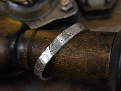 Latest German Mark Silver Coin bangle – Adjustable Open Design | One Size Fits Most