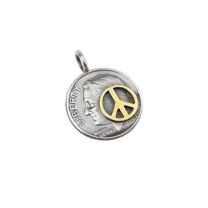 Roosevelt 10-Cent Silver Coin Pendant