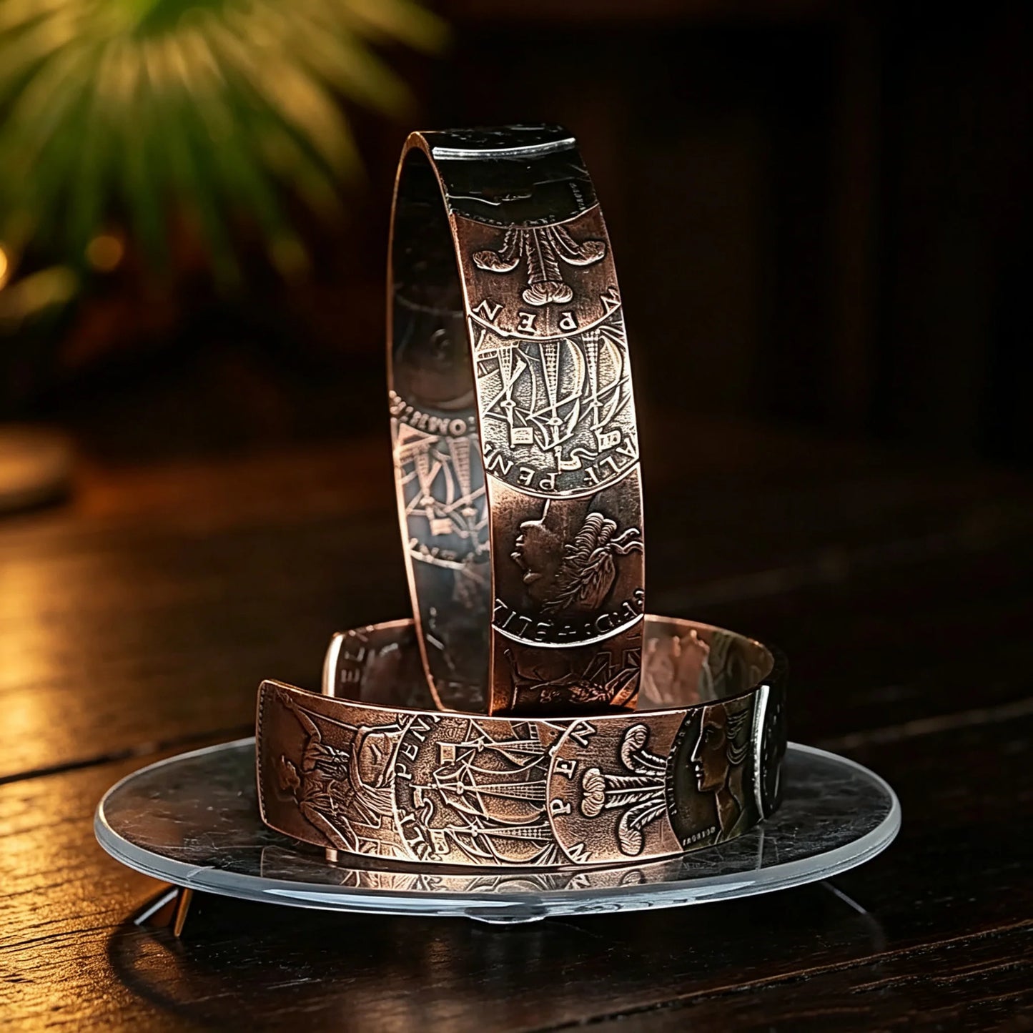 Multi‑Vintage Coin Cuff Bracelet