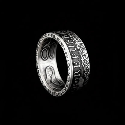 🇮🇹Italian 1994 Silver Coin Ring | 1000 Lire Repubblica Italiana（83.5% Silver）