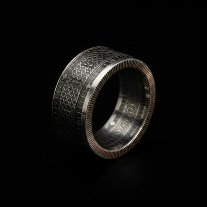 999 Pure Silver Chronos coin Ring