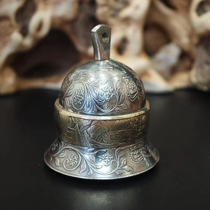 Mongolian Pendant - Echoes of Empire ,Vintage British Coin Bell
