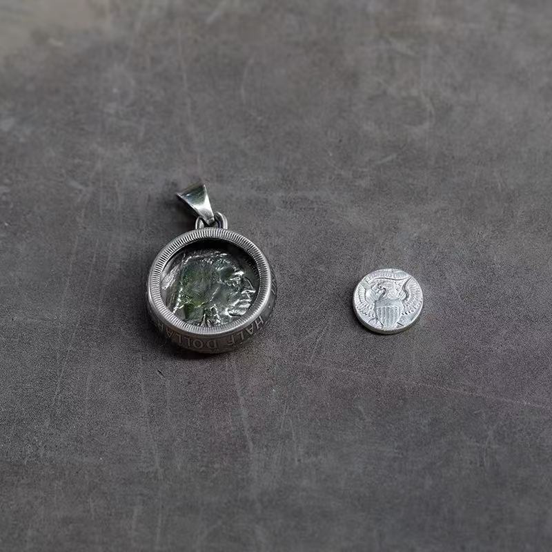 American Buffalo Silver Coin Necklace