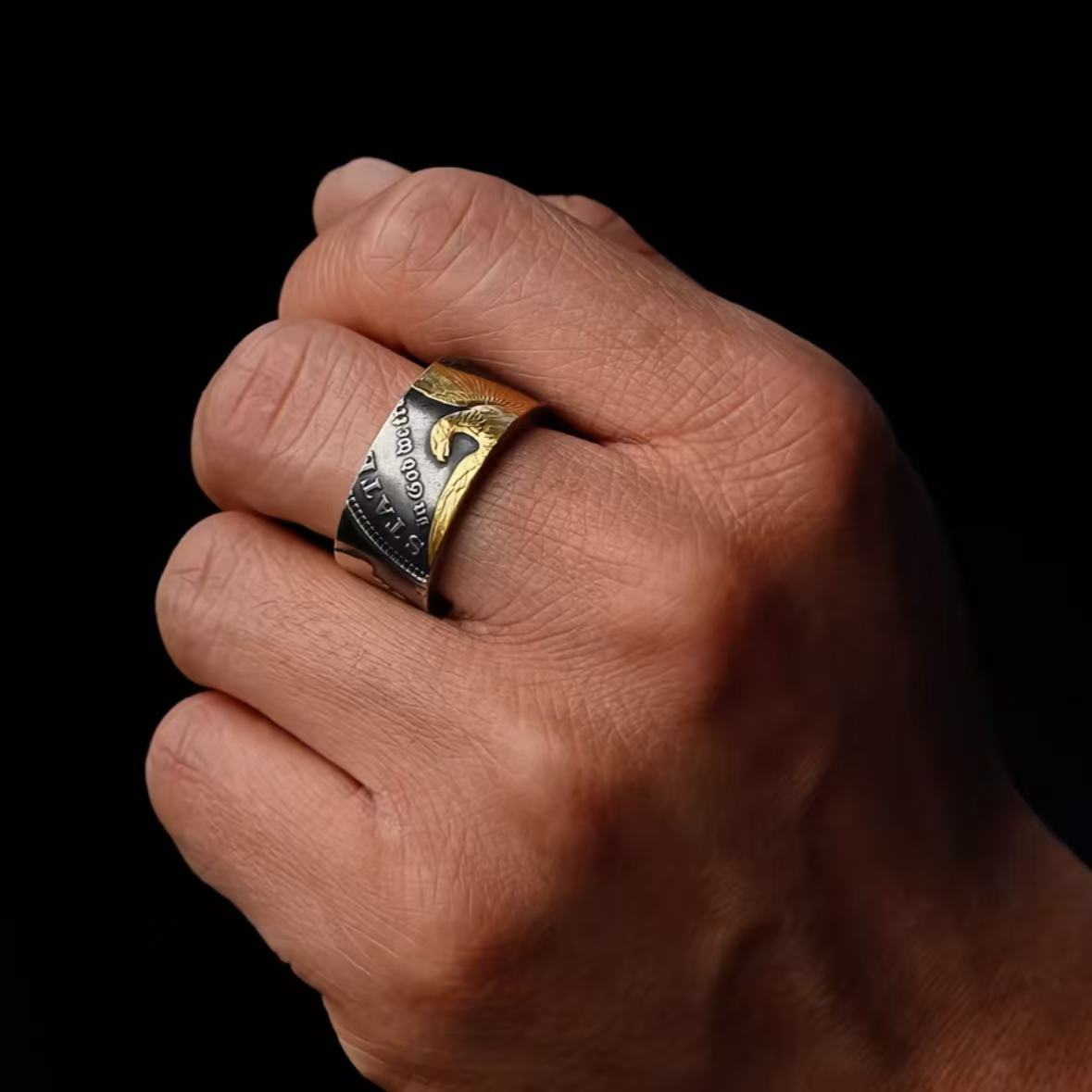 Morgan Silver Coin Ring – Adjustable Open Design | One Size Fits Most