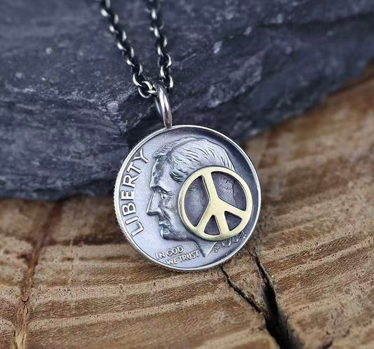 Roosevelt 10-Cent Silver Coin Pendant