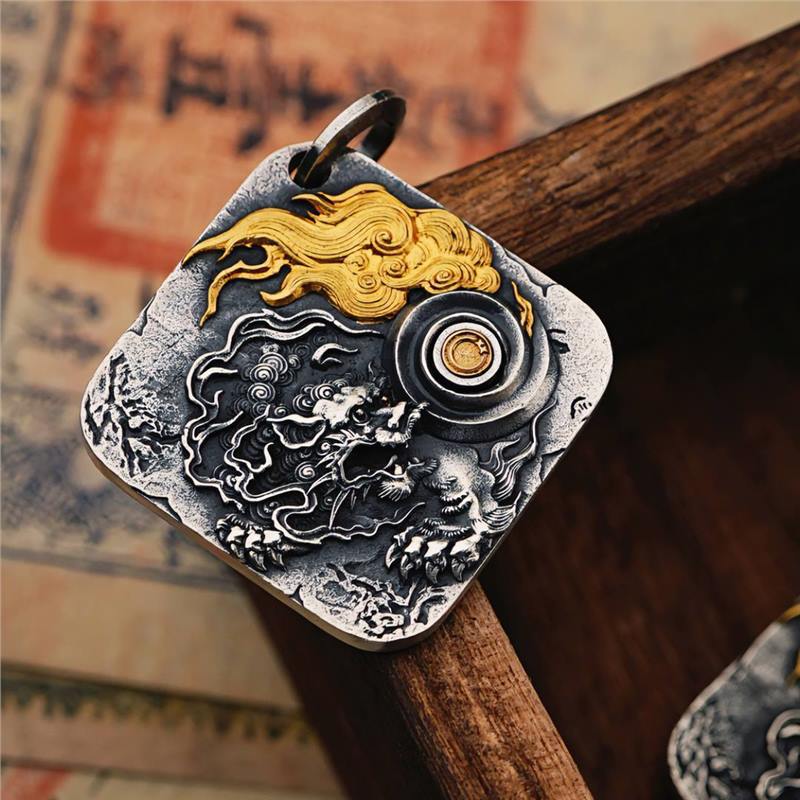 Mongolia Jewelry - Flying Dragon Pendant