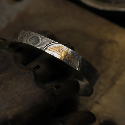 German Mark Silver Coin Ring & Bangle – Adjustable Open Design | One Size Fits Most