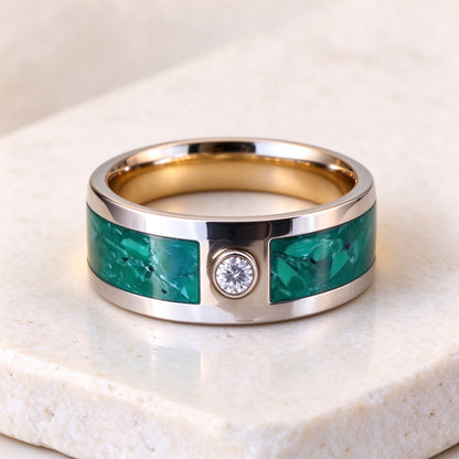 Handcrafted Thai 10 Baht Coin Ring | Mens Wide Band Ring-1993-2013