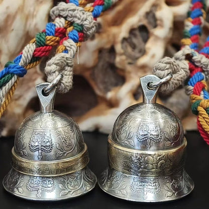 Mongolian Pendant - Echoes of Empire ,Vintage British Coin Bell