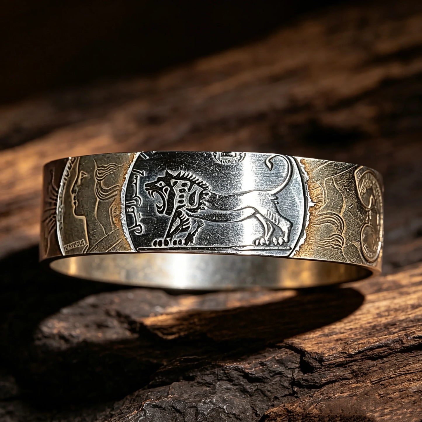 Multi‑Vintage Coin Cuff Bracelet