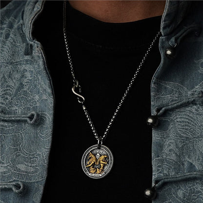 Mongolia Jewelry -  Horus Anubis Pendant