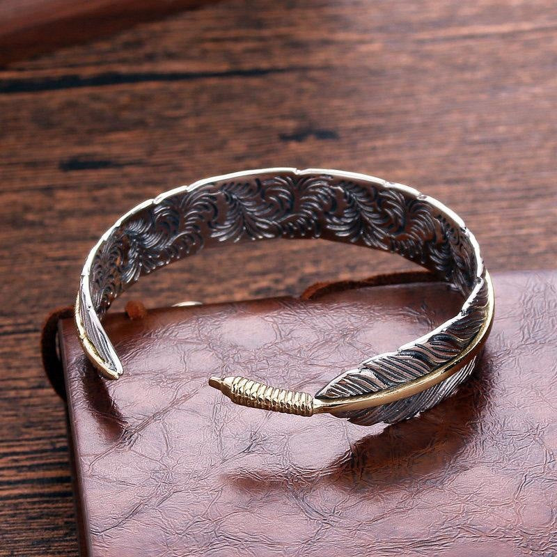 Mongolia Jewelry - Feather Bangle