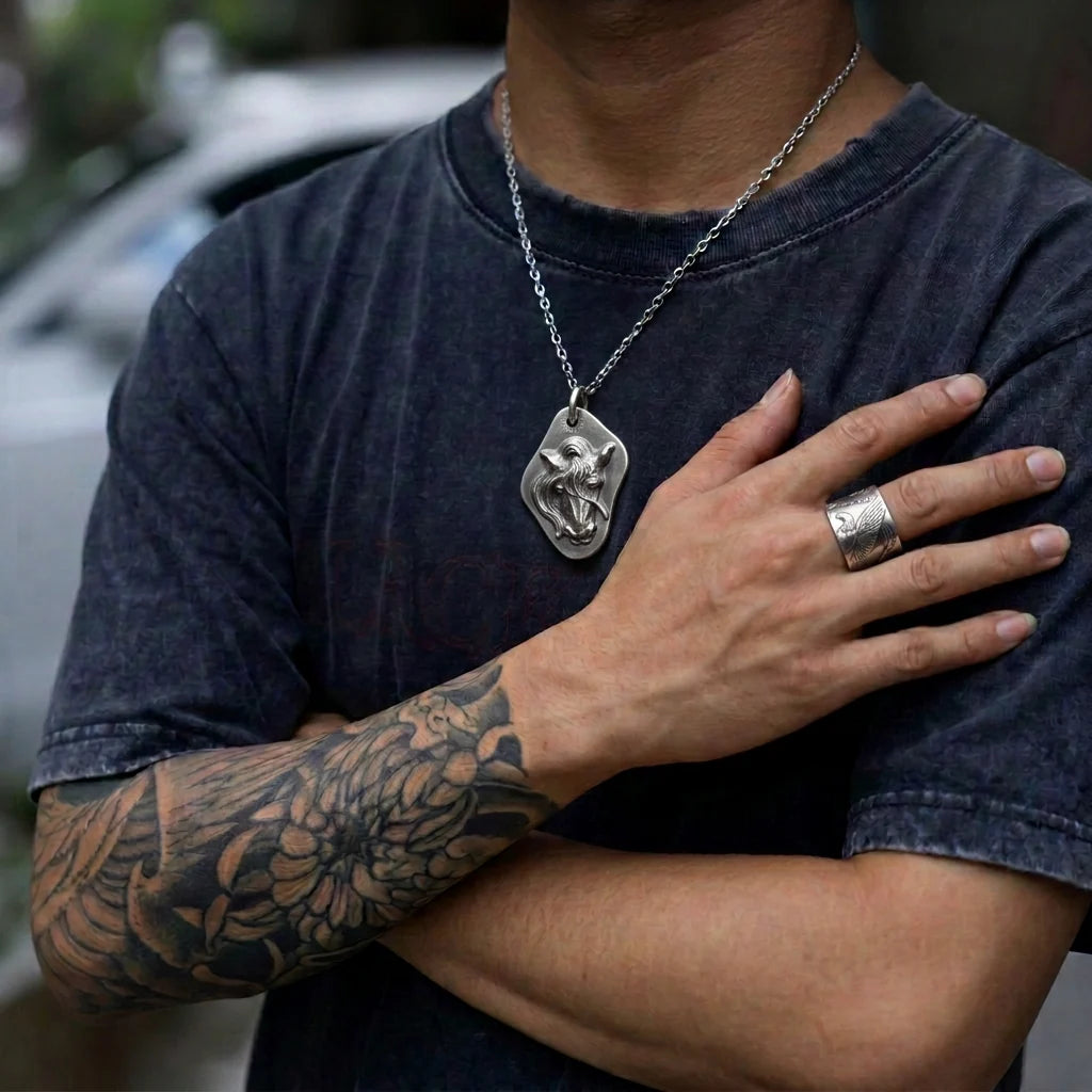 Mustang Spirit Pendant（999 Sterling Silver）