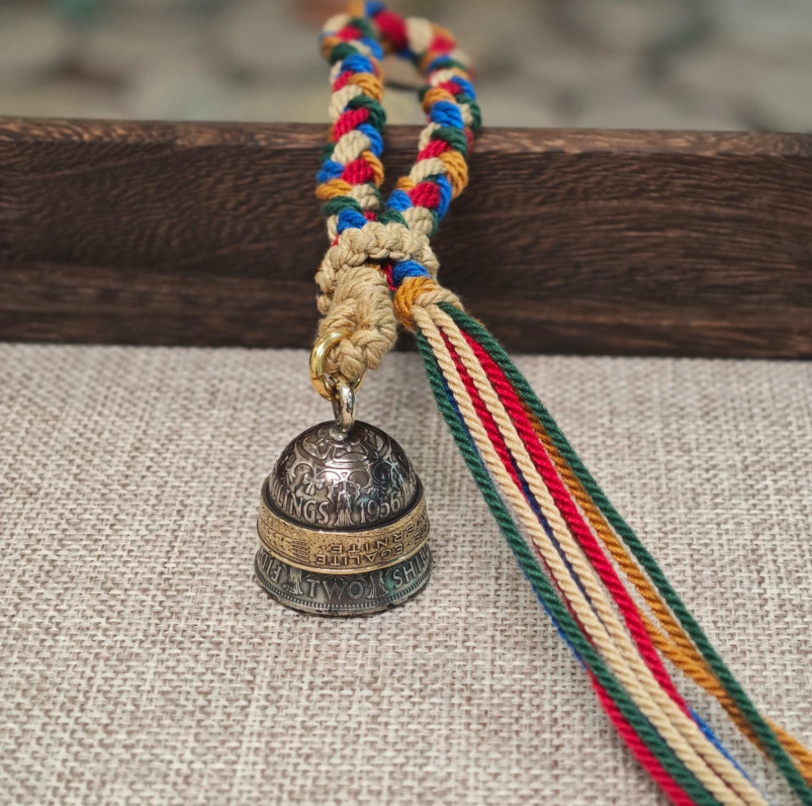 Mongolia Jewelry - Queen's Silver Coin Bell