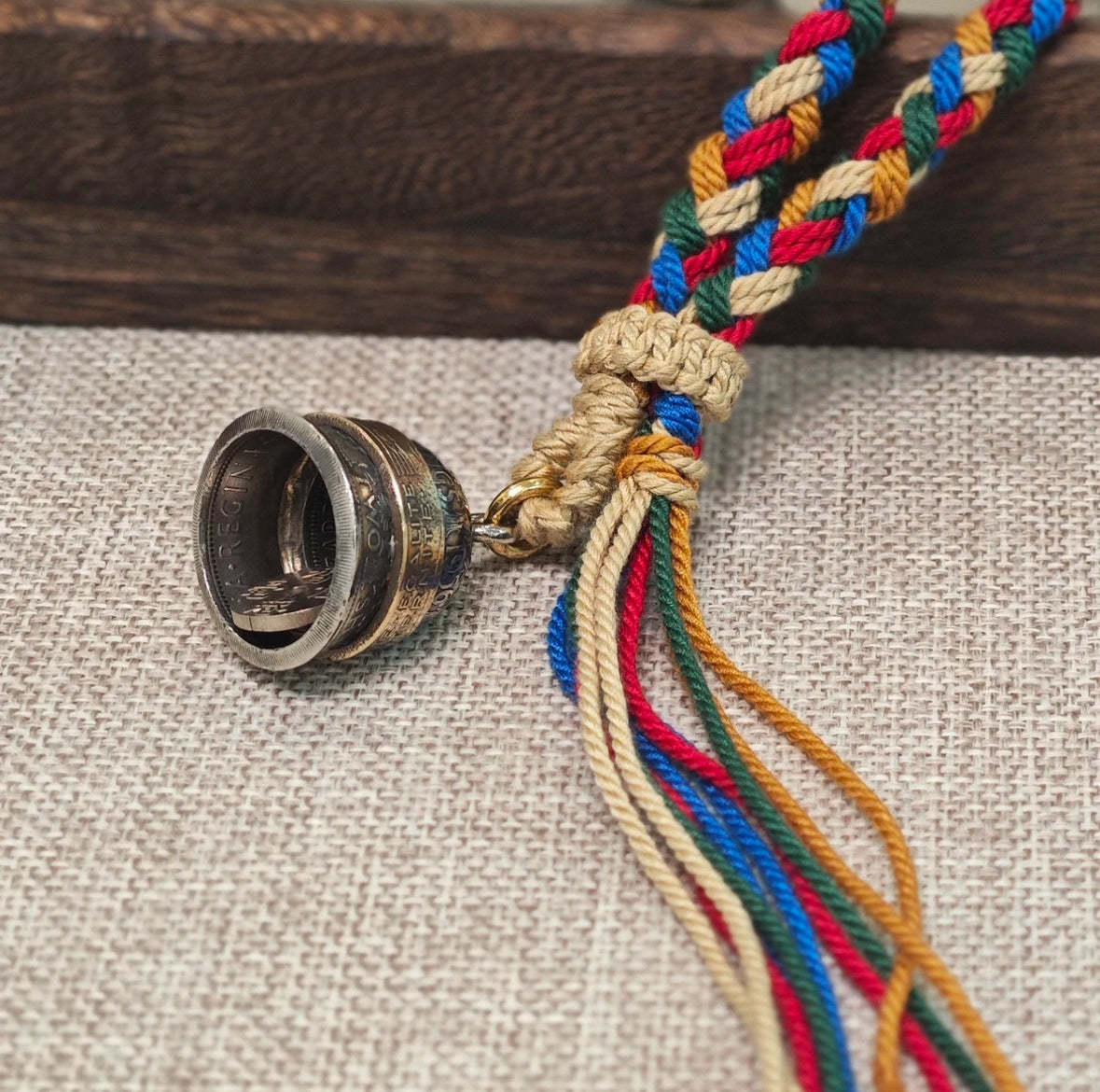 Mongolia Jewelry - Queen's Silver Coin Bell