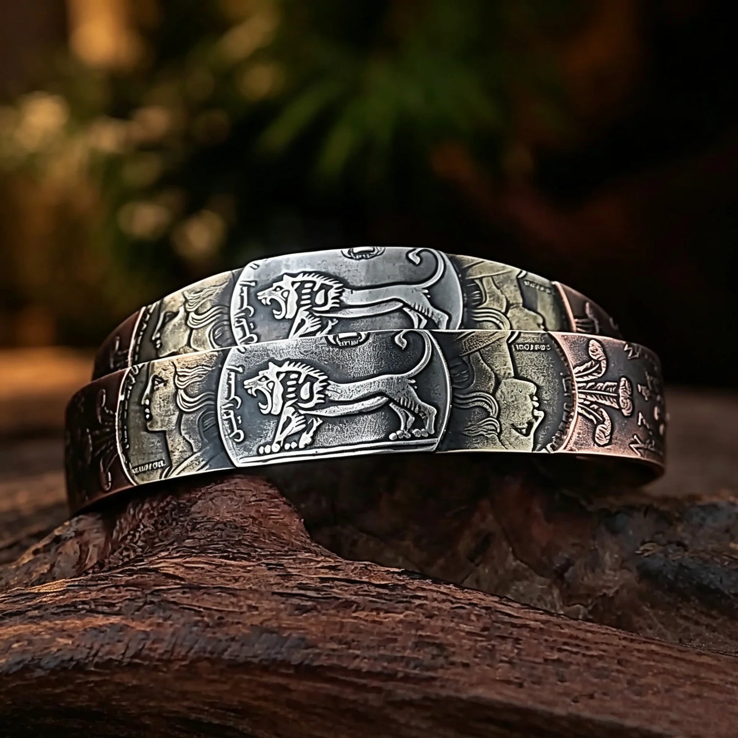 Multi‑Vintage Coin Cuff Bracelet