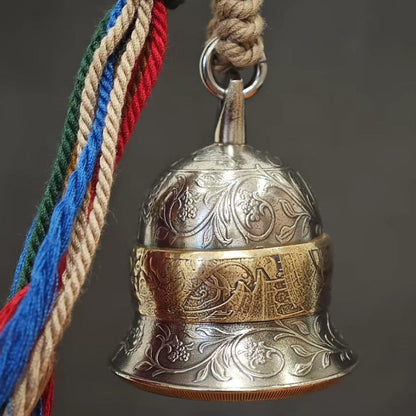 Mongolian Pendant - Echoes of Empire ,Vintage British Coin Bell