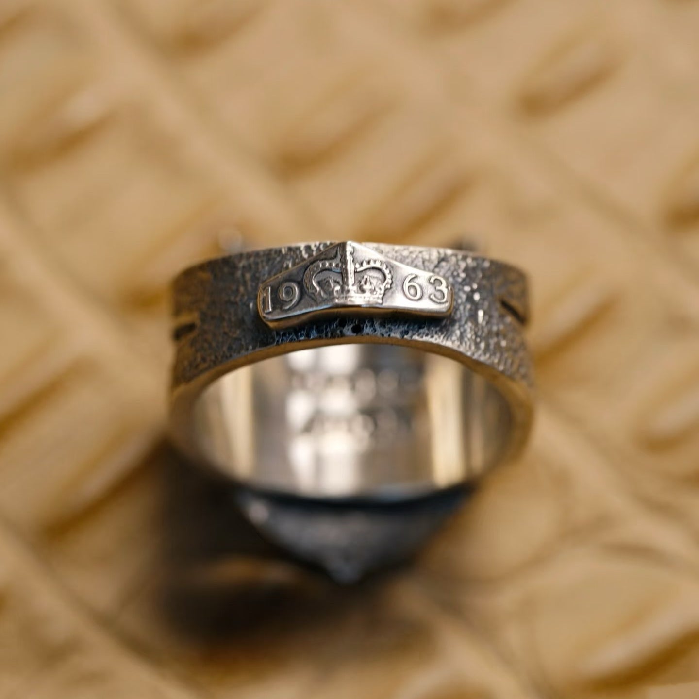 Elizabeth II Canadian Silver 50 Cents Lightning Ring – Adjustable Open Design | One Size Fits Most