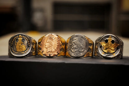 JFK Half Dollar Coin Ring Collection